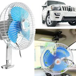 selifaur S3S178 - 6 Inch 12 Volt DC Auto Rotate On/Off Switch Wiring Set Portable Electric Oscillating car Fan for Scorpio Car Interior Fan-picture-13