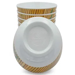 superware Soup Bowl Set - Bamboo (4.5") , Stain Free, Glazed Finish, Pure Melamine ,6 Nos. image 5