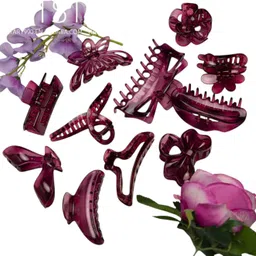 house of common Artstar Korean unbreakable premium hair clips pack of any 4 Hair Clip image 1