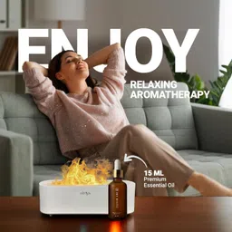 airlys Premium Box of Flame Diffuser 150ml Aromatherapy with 15 ml Essentials Oil Oil Diffuser Diffuser-picture-23