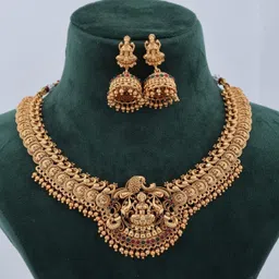 rujve jewellery Brass, Copper Gold-plated Gold Jewel Set-picture-11