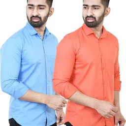 feel high Men Regular Fit Solid Casual Shirt-picture-16