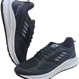 zolto Black Sports Running Shoes For Men Outdoors For Men image 4
