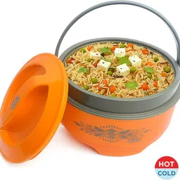 gripwell Insulated Steel Casserole 3000 ml Hot Pot for Roti, Food, Kitchen Use Thermoware Casserole-picture-27