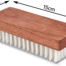 arpana bright Wooden Cloth Washing Brush and Cloth Washing Soap Roller Dispenser Case Plastic Wet and Dry Brush image 3