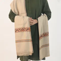 Vrinde Wool Self Design Men Shawl image 2