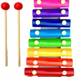 ashmi Wooden Xylophone Multicolored Musical Toys First Musical Sound Instrument Toy for kids-picture-24