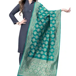 hyphoria Jacquard Woven Green Women Dupatta-picture-23