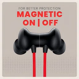 bxeno Bullets C2 - MAGNETIC POWER OFF/ON 48Hr Playtime Headphone Neckband (RDE) Bluetooth Headset image 3