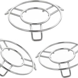 brunchy Stainless Steel Trivet Stand | Small Round Steamer Rack for Kitchen Use Stainless Steel Trivet-picture-31