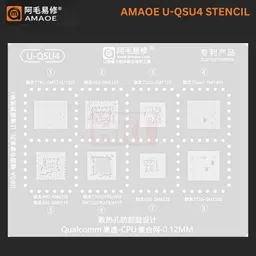 akt AMAOE U-QSU4 STENCIL tin multipurpose,7325,665,4250,680,775,Qualcomm-cpu 0.12mm Quilting Stencil-picture-11