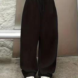 progeny Women Solid Black Track Pants-picture-11