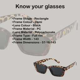 salty alpha UV Protection Rectangular Sunglasses (Free Size) image 4