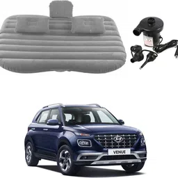 oshotto Car Travel Inflatable Bed Mattress with Two Air Pillows For Jeep Compass (Grey) Car Inflatable Bed image 3
