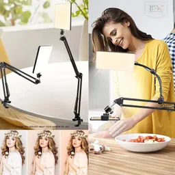 BROLAVIYA 11 Inch LED Light,Metal Arm, 1/4 Inch Ball Head,Mobile Bracket and Flexible Clip Mobile Holder image 3