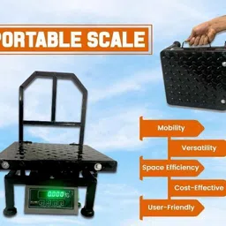 monet 200 kg MS/IRON Portable Weighing Machine with duel Display Weighing Scale image 4
