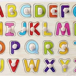 jeaah Wooden Puzzle Alphabets Learning Block Puzzle for preschool kids, abcd letter, alphabets for kids-picture-13