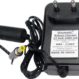 Divyanshi 12v Charger for Kids Car Toys with Charging Indicator for Car, Motorcycle, Jeep 12 W Adapter image 3