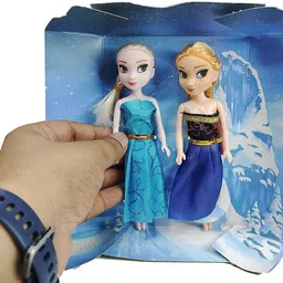 flymart High Quality Superfine Elsa and Anna Doll Set | Elsa And Anna Frozen Character Dolls | Best Doll Set for Kids | best frozen doll image 2