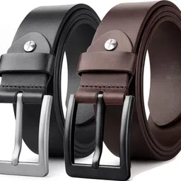 zaphod Men Formal, Casual, Party, Party Black, Brown Genuine Leather Belt-picture-13