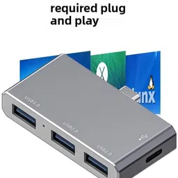 RuhZa Type-C 4-in-1 Expansion Dock USB Adapter image 2