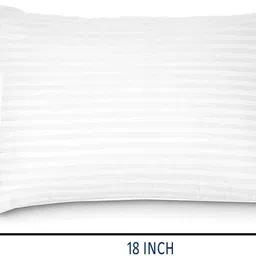 vlysium Rectangular stripe cushions 12x18 inch set for sofa or chair (45 cm x 30 cm). Microfibre, Polyester Fibre Stripes Lumbar Pillow Pack of 2 image 2