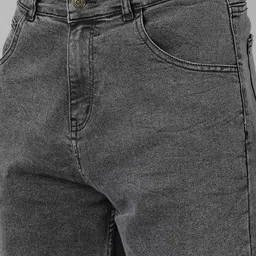 southee Men Straight Fit Mid Rise Dark Grey Jeans image 3