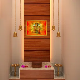 darsh craft panchmukhi hanuman Ji photo, panchmukhi balaji photo frame/Photo Frame PB1764 Religious Frame image 2