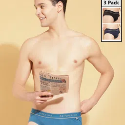 force nxt Pack of 3 Pack of 3 Super Combed Cotton Solid Men Brief-picture-13