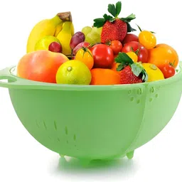 gyaani enterprises Fruit vegetable pack 1 Basket 5 Plastic Fruit & Vegetable Basket image 1