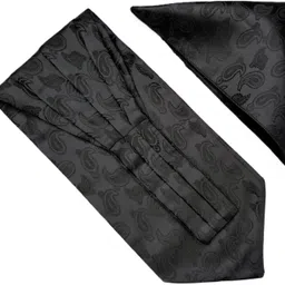 VOICI Mens Ascot Necktie and Pocket Square Cravat-picture-11