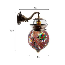 homesake Mackay Multicolor Metal and Glass Wall Sconces image 3