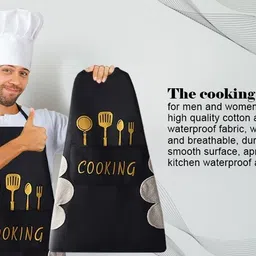 bbd kitchen shop Polyester Home Use Apron - Free Size image 2