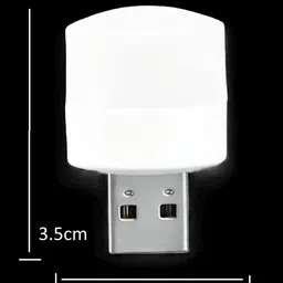 mtron Plug-in LED Night Light USB Ambient Light, Portable Car Bulb for Indoor, Outdoor Night Lamp image 2