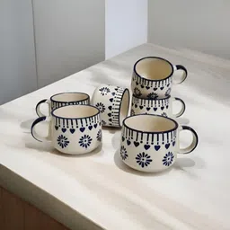 ktcestore Pack of 6 Ceramic Exclusive Swarg Hotelware Premium Tea/Coffee Cups image 3