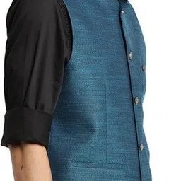 turtle Self Design Men Waistcoat image 4