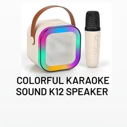 webdeals K12 Wireless Bluetooth Speaker With Wireless Mic K12 / s8 5 W Bluetooth Home Audio Speaker image 2