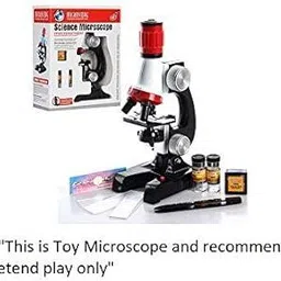 calyxia Science Kits Slides Educational Beginner Microscope Kit with LED 100X 400X 1200X image 3