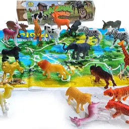 halo nation Jungle Animals in Forest Layout Zoo Animal Wild Animal Forest Animal 20Pc Animal image 4