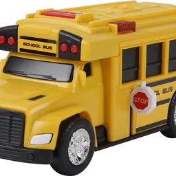 dickie Simba Battery Operated School Bus with Light and Sound - 15 cm image 2