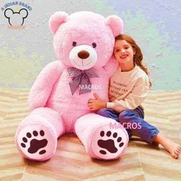 pocketfriendly Four Feet Teddy PInk, Huggable, Gift Someone - 120 cm image 3