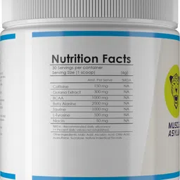 muscle asylum Muscle AsylumPre-Workout - 30 Servings, 180gm BCAA image 3