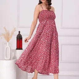 liaparo Printed Viscose Rayon Stitched Flared/A-line Gown image 4