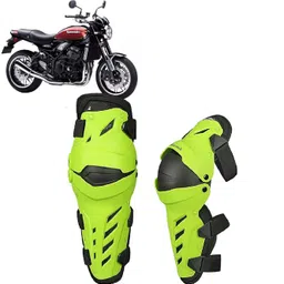 auto pearl Knee Guard Set Riding Safety Protection Neon Black Knee Guard Free Black, Green-picture-14