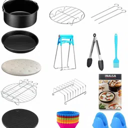 inalsa Includes Cake/Pizza Pan ,Silicone Muffin Cups, Metal Rack Kitchen Tool Set-picture-24