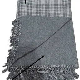 CHANDRAVATI Wool Checkered Men Shawl image 3