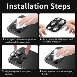 CASENED Camera Lens Protector for Apple iPhone 14 Pro, 14 Pro Max image 5