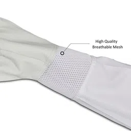anp bee Premium Beekeeping Gloves with Cotton Vented Mesh, Long Sleeve & Elastic Cuff LeatherSafety Gloves image 3