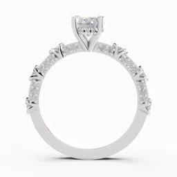 Sparkles Lab Grown Diamond 14kt White Gold ring image 3