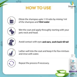 zoivane Anti-dandruff, Anti-microbial, Conditioning, Whitening and Color Enhancing Extra White 5 in 1 Dog Shampoo, Tea Tree and Aloe Dog Shampoo image 4